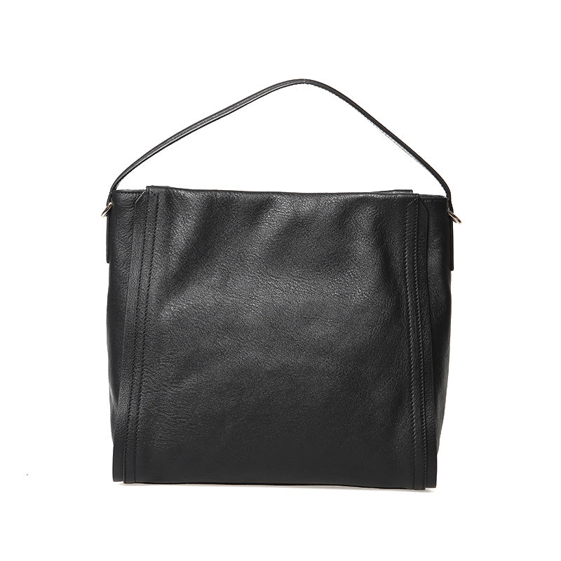 Black Women's Leather Shoulder Bag