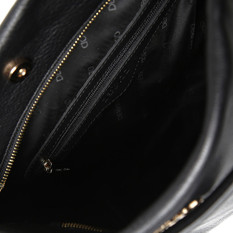 Black Women's Leather Shoulder Bag