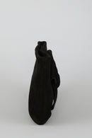 Black Suede Women's Leather Portfolio | Derimod