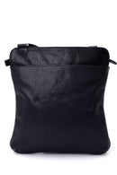 Men's Black Leather Messenger Bag | Derimod