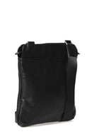 Men's Black Leather Messenger Bag | Derimod
