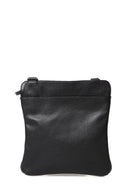 Men's Black Leather Messenger Bag | Derimod