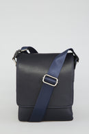 Men's Navy Blue Leather Bag | Derimod