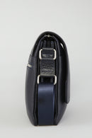 Men's Navy Blue Leather Bag | Derimod