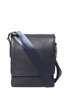 Men's Navy Blue Leather Bag | Derimod