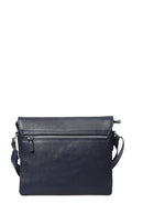 Men's Navy Blue Leather Bag | Derimod