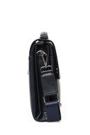 Men's Navy Blue Leather Bag | Derimod