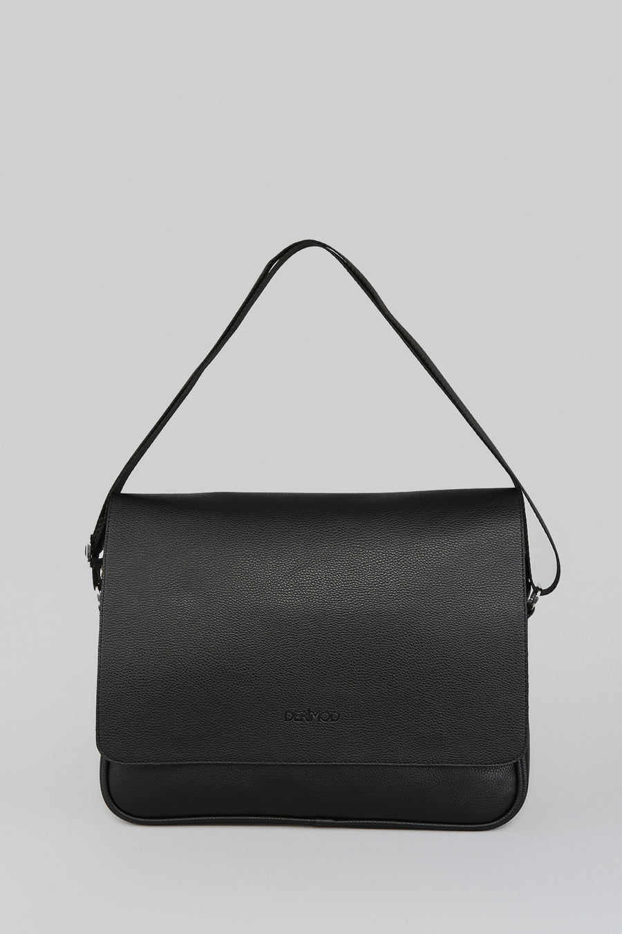 Men's Black Synthetic Leather Bag
