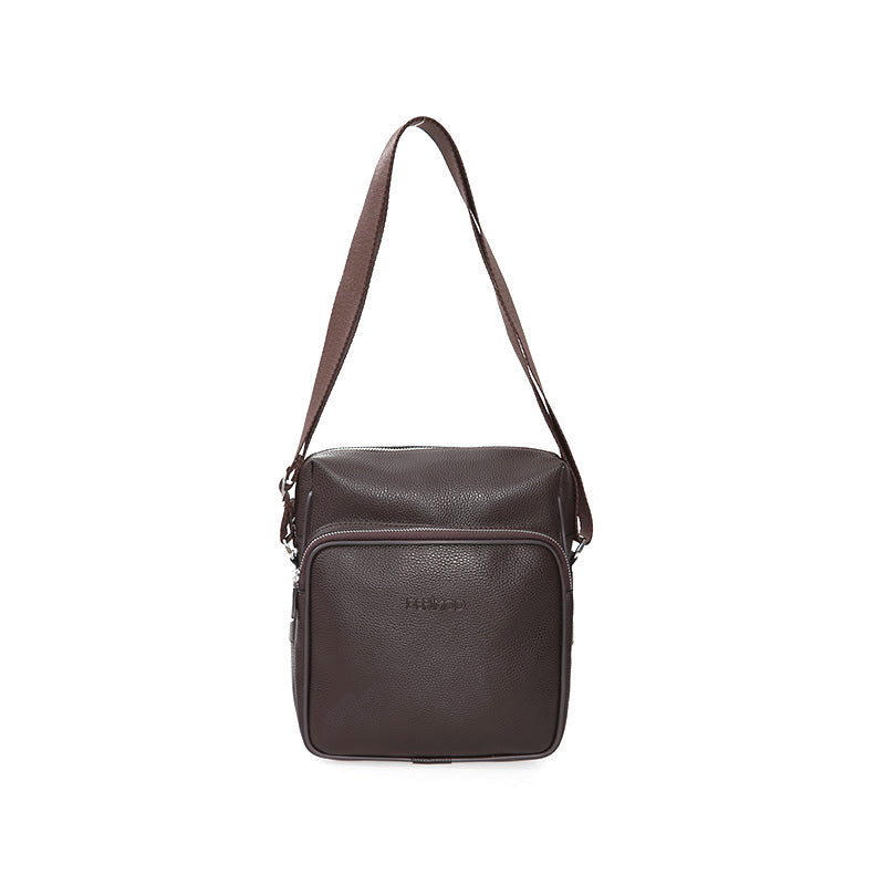 Men's Black Synthetic Leather Bag