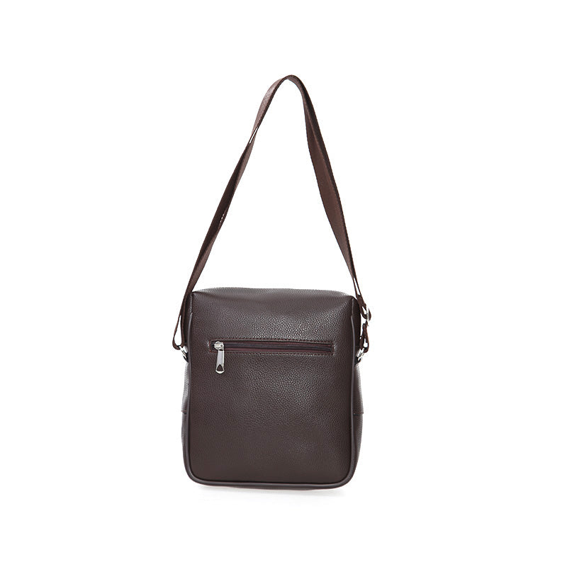 Men's Black Synthetic Leather Bag