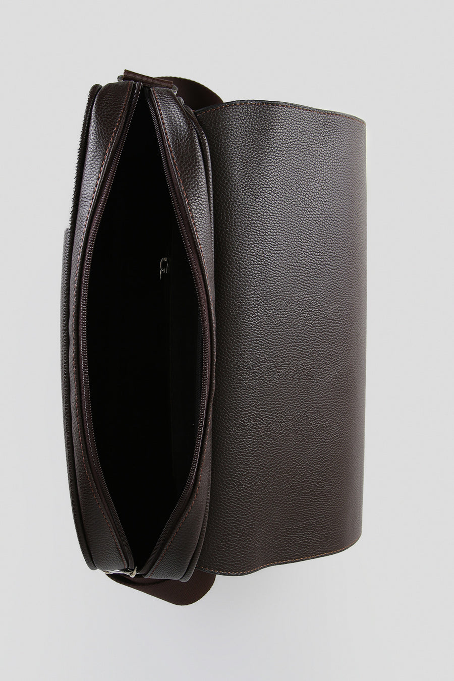 Men's Brown Synthetic Leather Bag