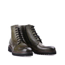Men's Green Leather Boots | Derimod