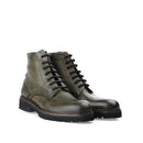 Men's Green Leather Boots | Derimod
