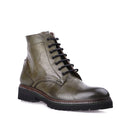 Men's Green Leather Boots | Derimod