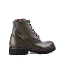 Men's Green Leather Boots | Derimod
