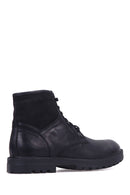 Men's Black Leather Boot | Derimod