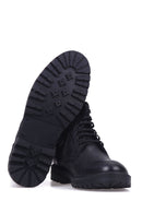 Men's Black Leather Boot | Derimod