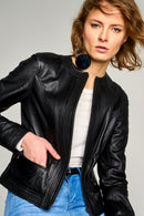 Tanya Women's Leather Jacket | Derimod