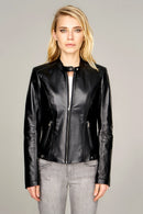Malibuna Women's Leather Jacket | Derimod