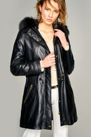 Whitney Women's Leather Jacket | Derimod
