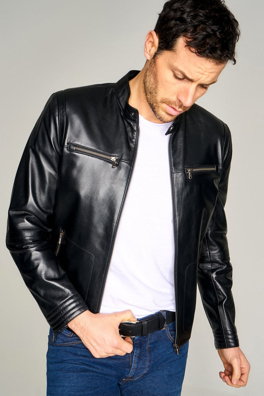 Sandro Men's Leather Jacket