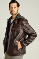 Marco Men's Leather Jacket | Derimod