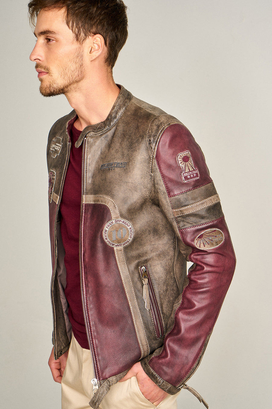 Off Road Men's Leather Jacket
