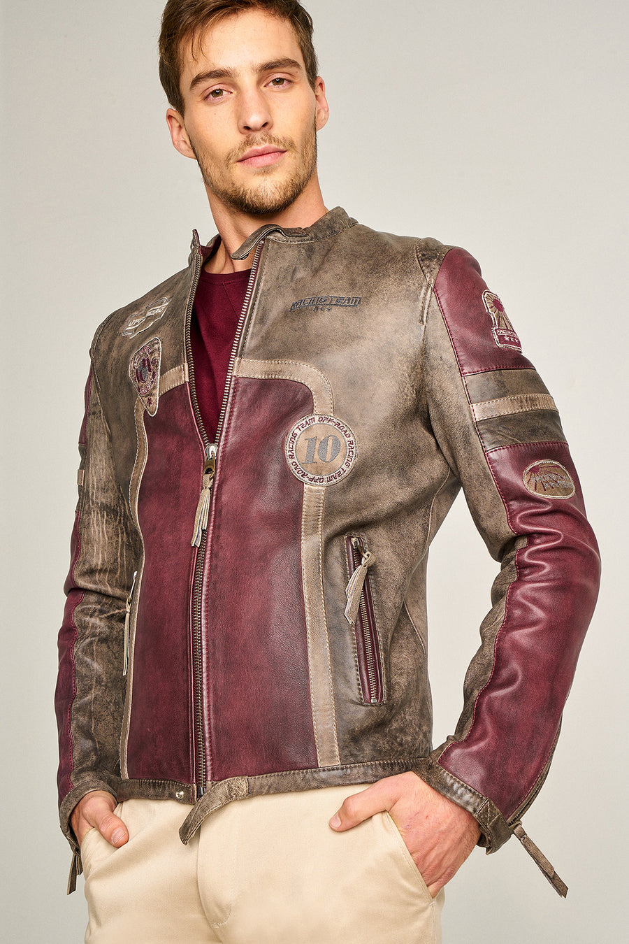 Off Road Men's Leather Jacket