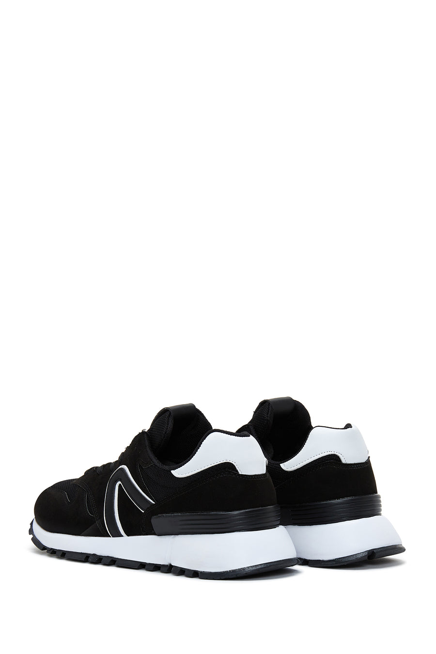 Men's Black Suede Leather Sneaker