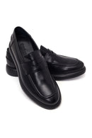 Erkek Siyah Deri Casual Loafer | Derimod