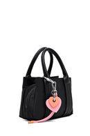 Women's Black Long Strap Accessory Fabric Handbag | Derimod
