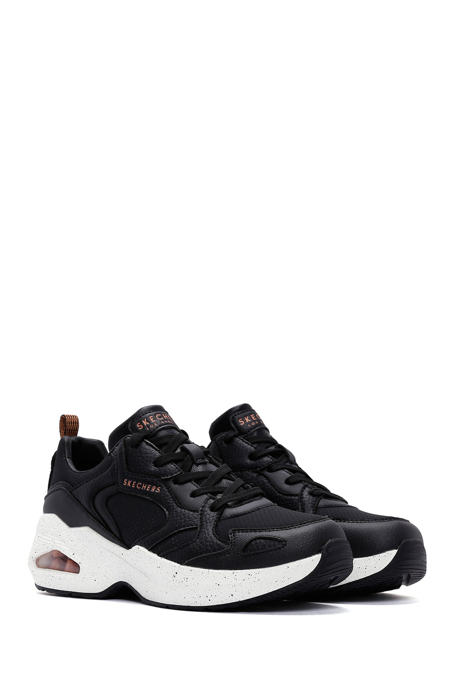 Skechers Women's Black Out Street Fun Thick Soled Sneaker