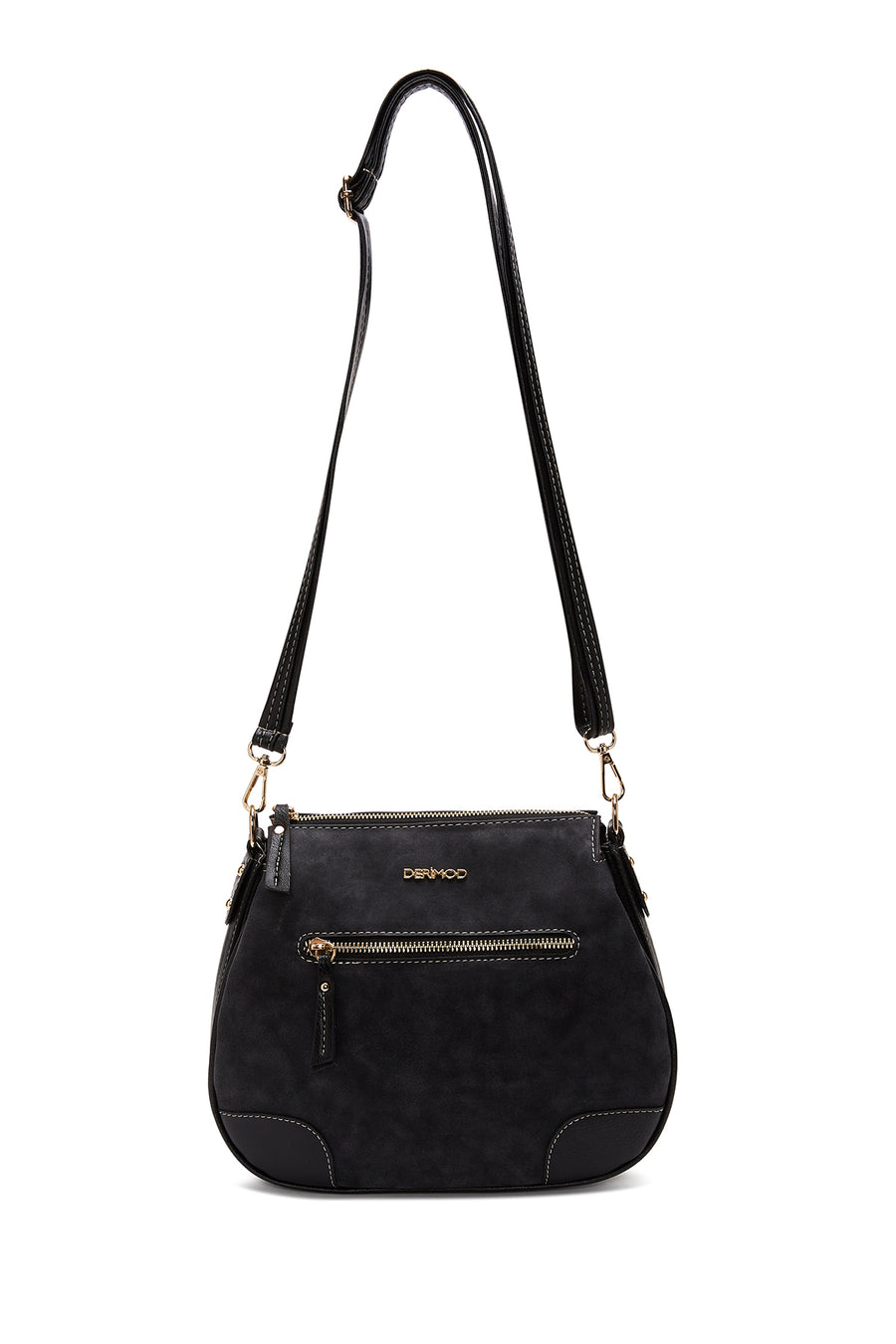 Women's Black Strap Shoulder Bag