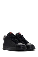 Camper Men's Black Runner Four Leather Sports Boots | Derimod