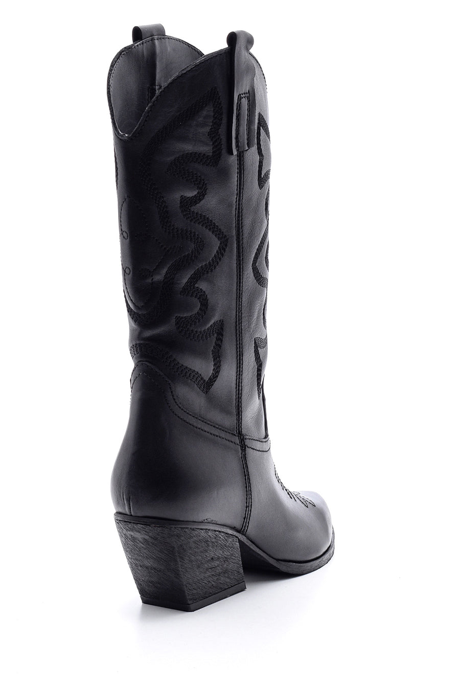Women's Leather Heeled Cowboy Boots
