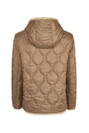 Tahoe Woman Mink Reversible Hooded Oversize Teddy Coats | Derimod