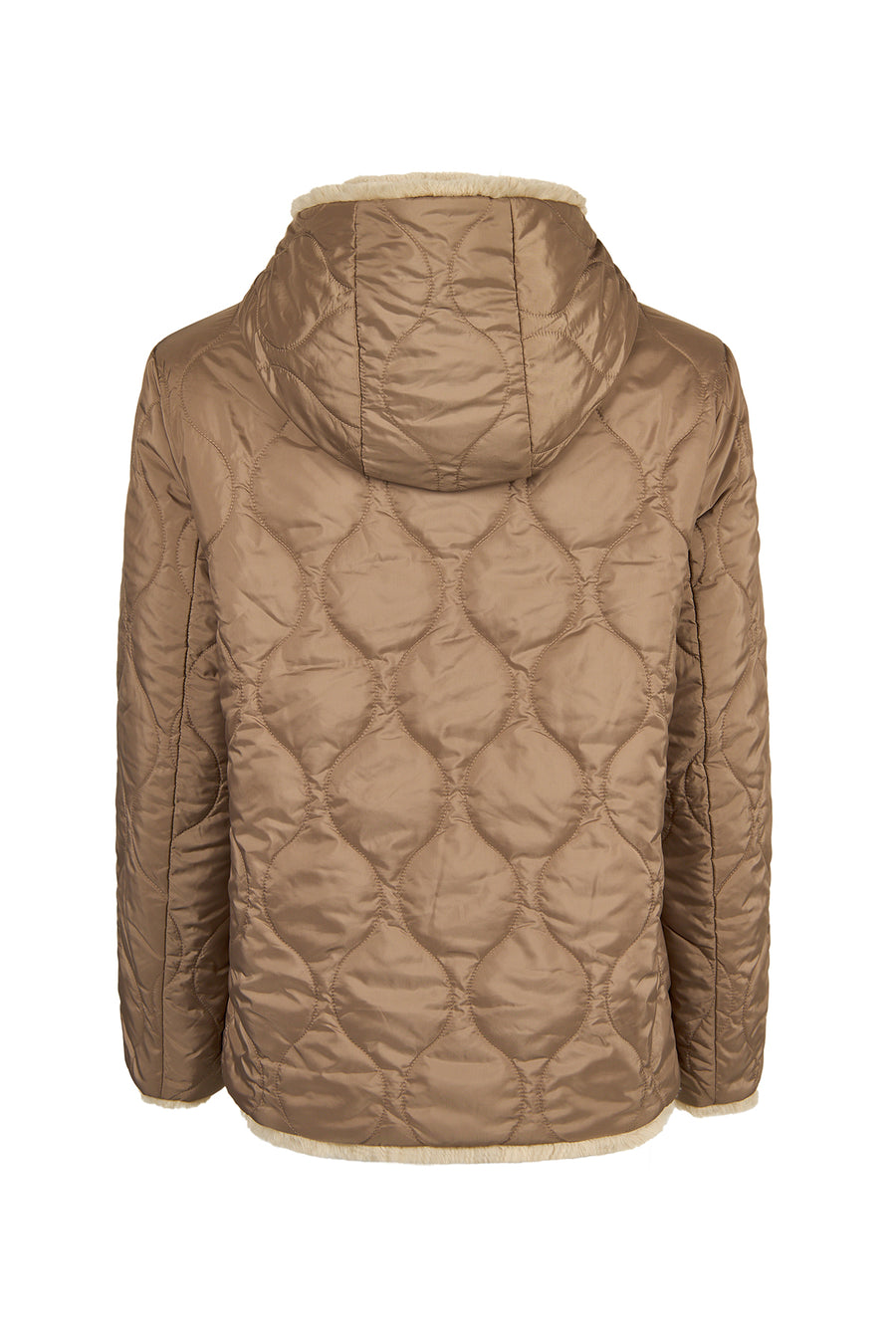 Tahoe Woman Mink Reversible Hooded Oversize Teddy Coats