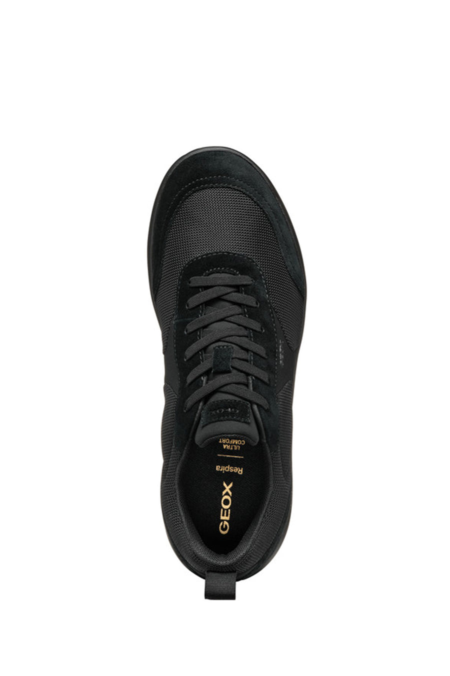 Geox Erkek Siyah U Xtors D -Mesh + Suede Bağcıklı Deri Sneaker