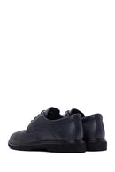 Men's Navy Blue Leather Classic Shoes | Derimod