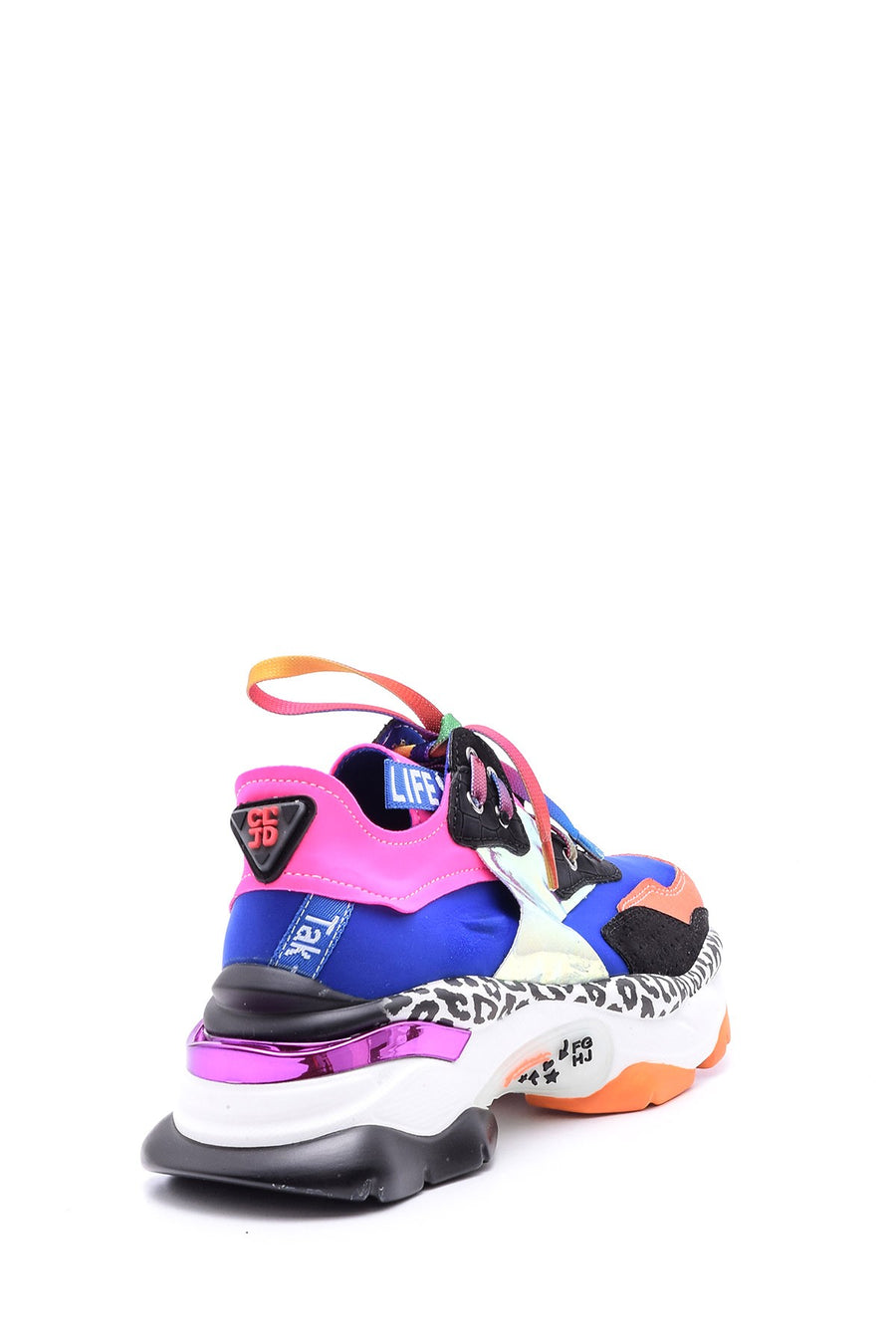 Kadın Renkli Yüksek Tabanlı Sneaker
