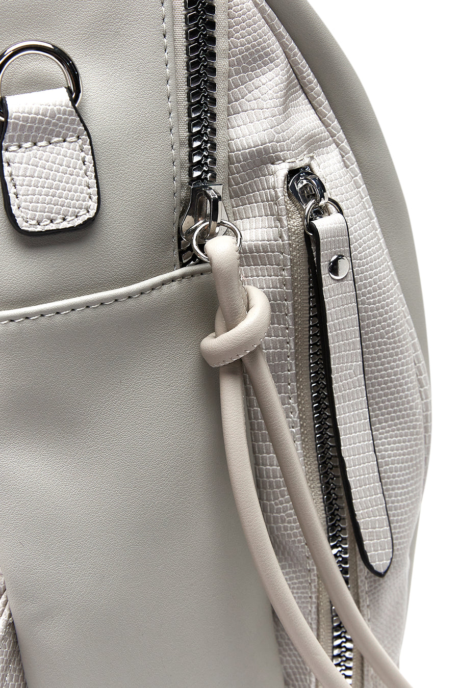 Women's Gray Long Strap Backpack