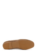 Women's Mink Suede Leather Loafer with Buckle | Derimod