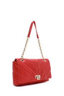 Women's Red Chain Strap Quilted Shoulder Bag | Derimod
