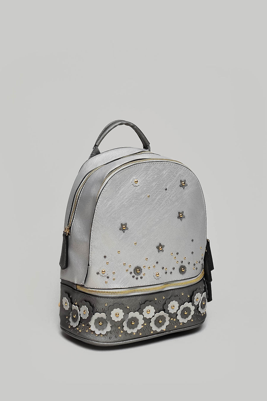 Women's Backpack with Flower Detail