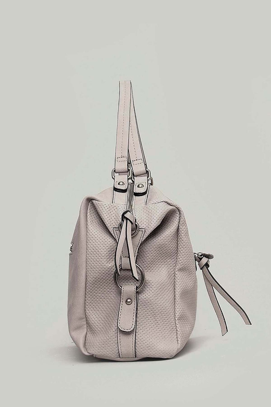 Women's Gray Synthetic Leather Bag