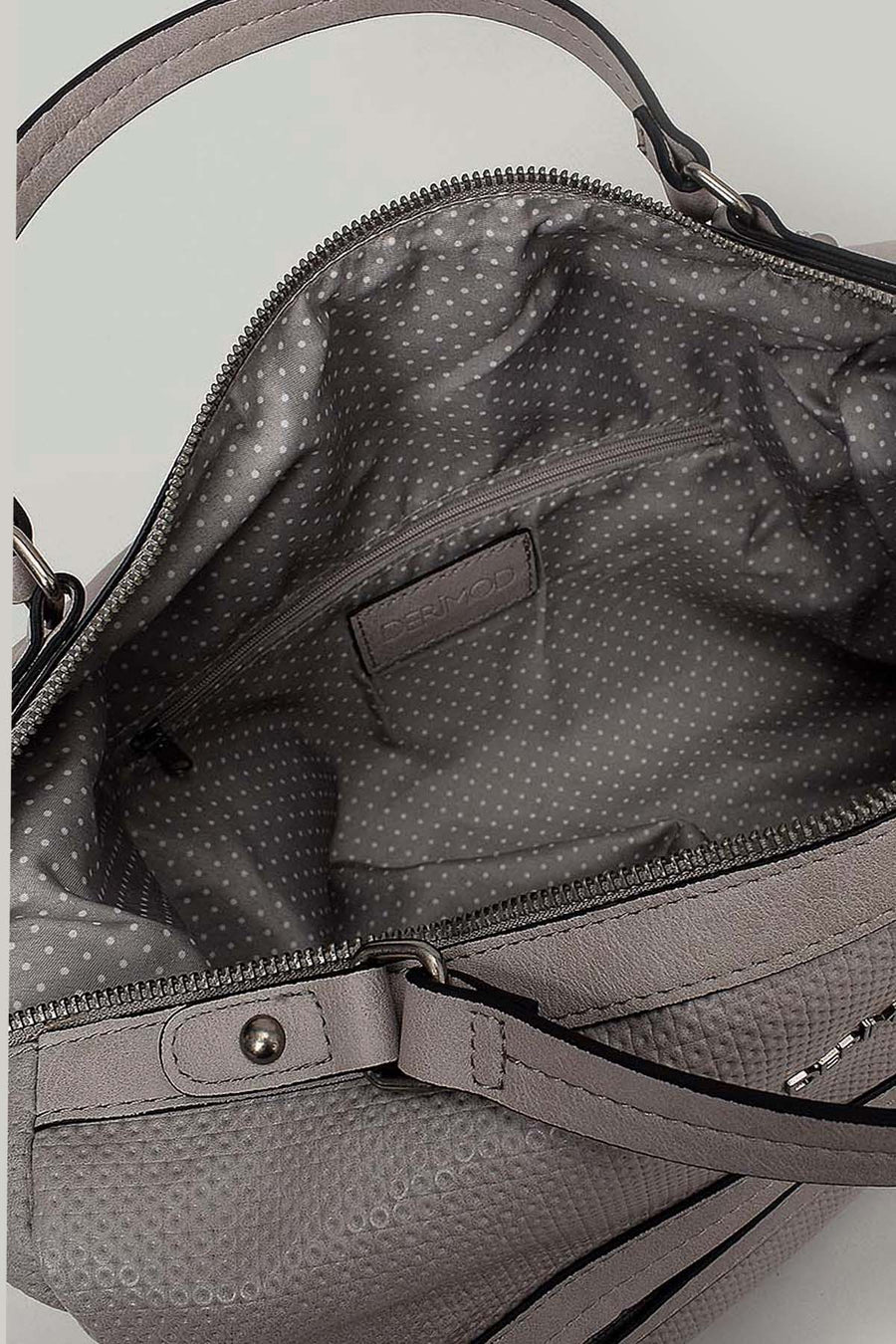Women's Gray Synthetic Leather Bag