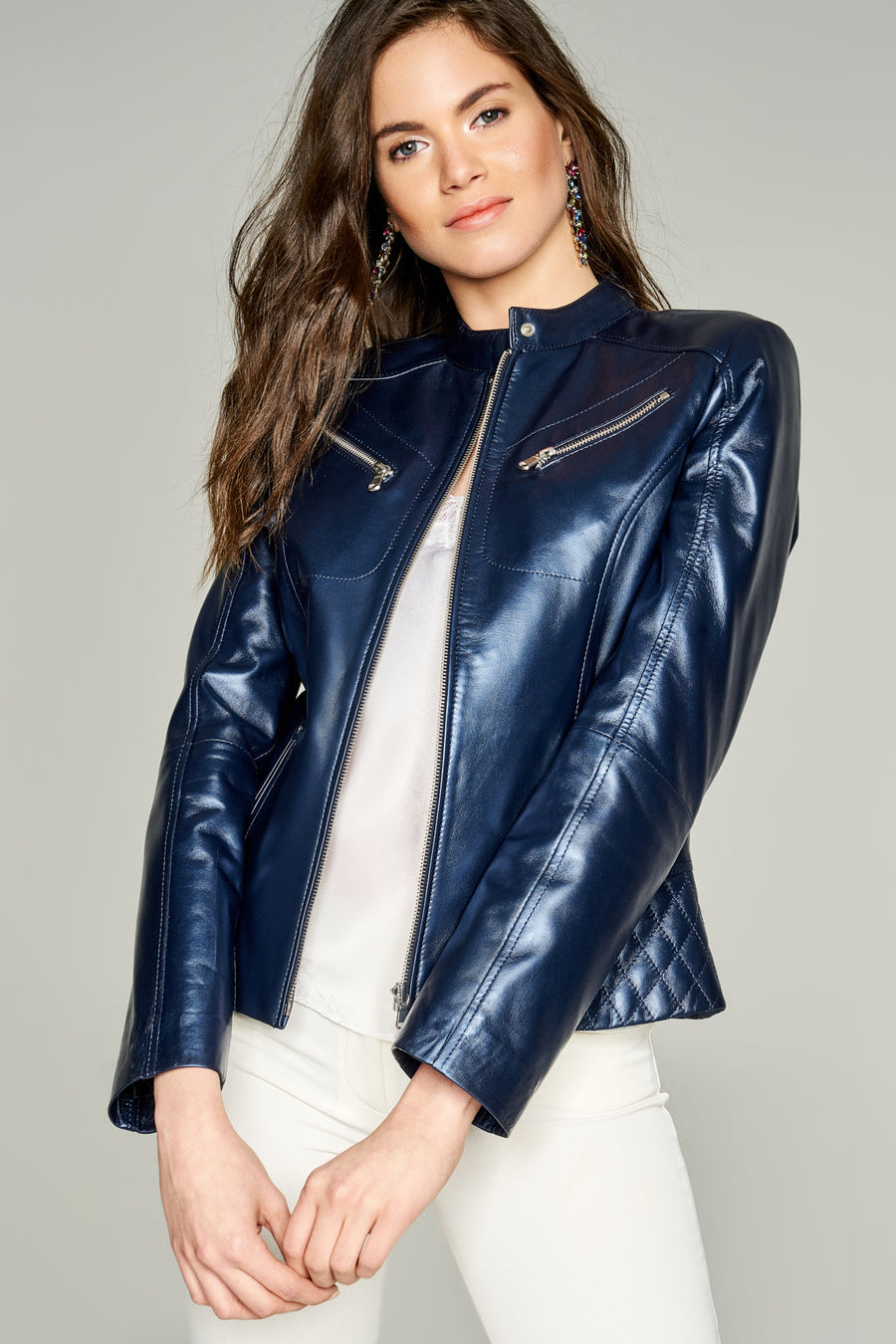 Latinia Women's Leather Jacket 18SGE5160PR | Derimod