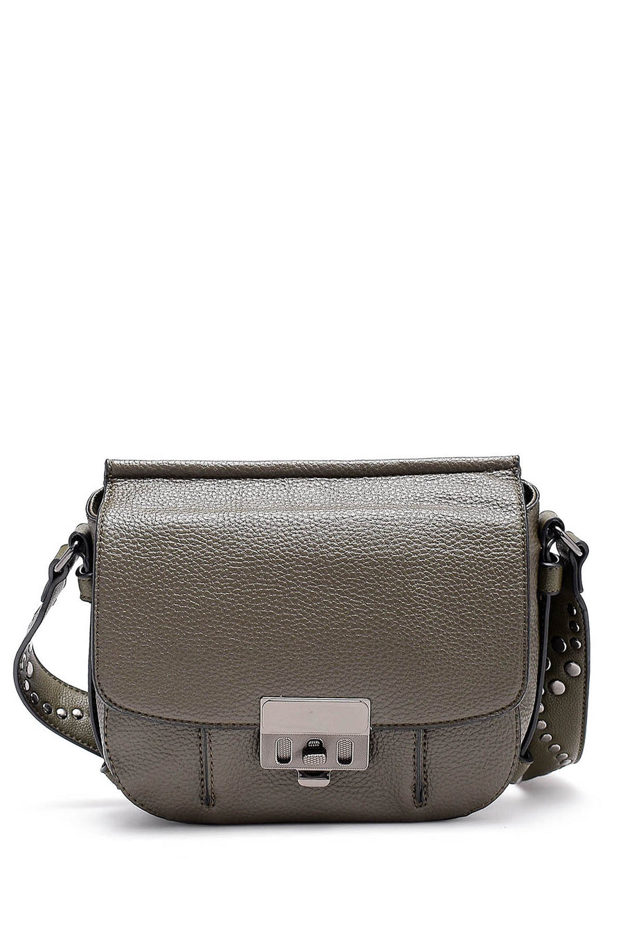 Women's Green Faux Leather Shoulder Bag 18WBD260918 | Derimod