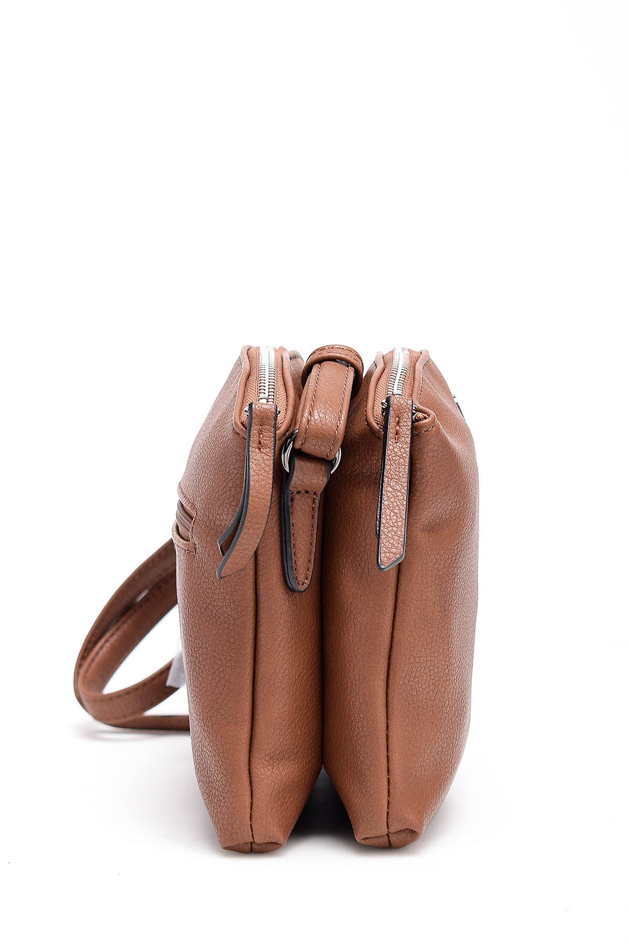 Women's Camel Synthetic Leather Shoulder Bag
