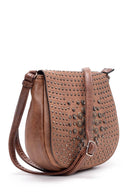 Women's Camel Synthetic Leather Shoulder Bag | Derimod